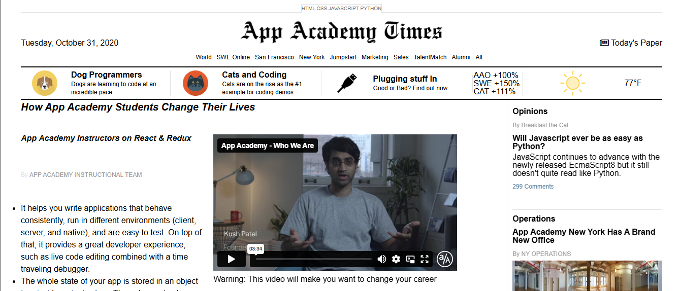 App Academy Times